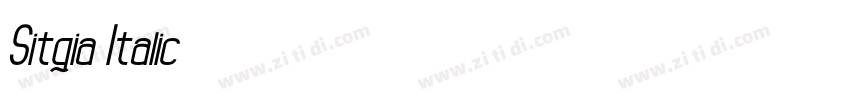 Sitqia Italic字体转换